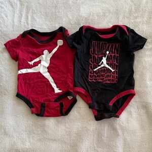 Jordan Infant Bodysuit Duo - Red and Black